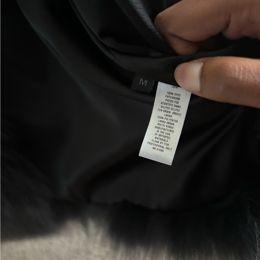 Zara Rhodes Gray Fur Vest - Picture 3 of 5